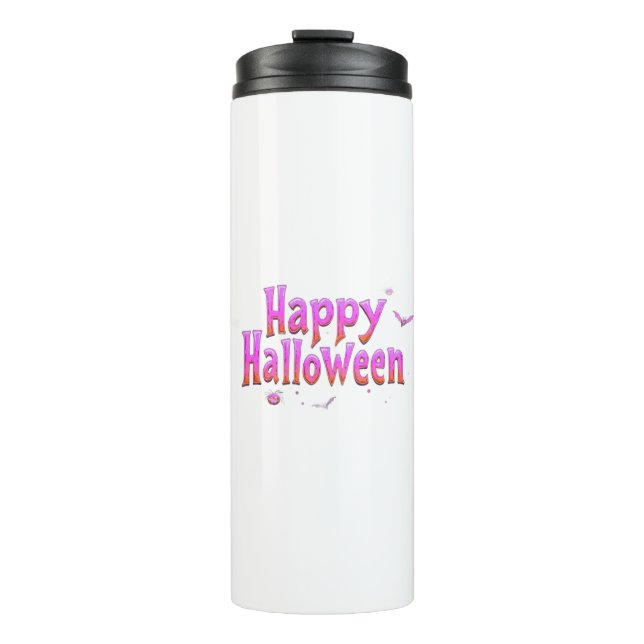 Bouteilles Isothermes Joyeux Halloween qui brille dans le noir (Devant)