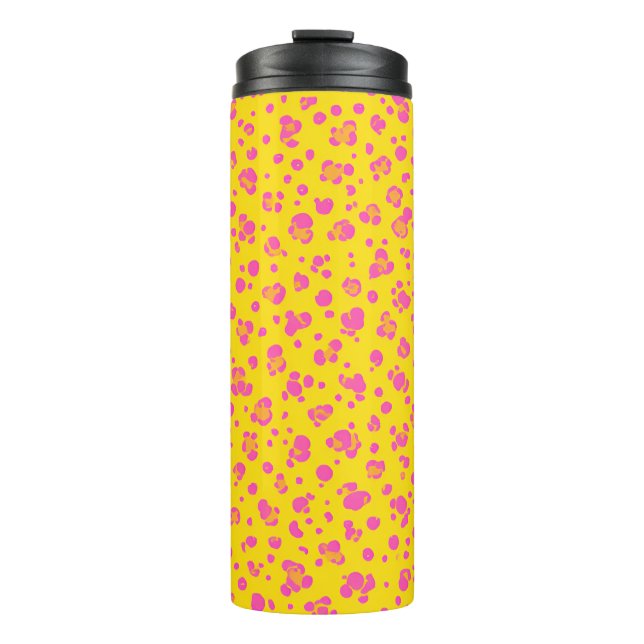 Bouteilles Isothermes Joyeux pinceau rose - 16oz (Devant)