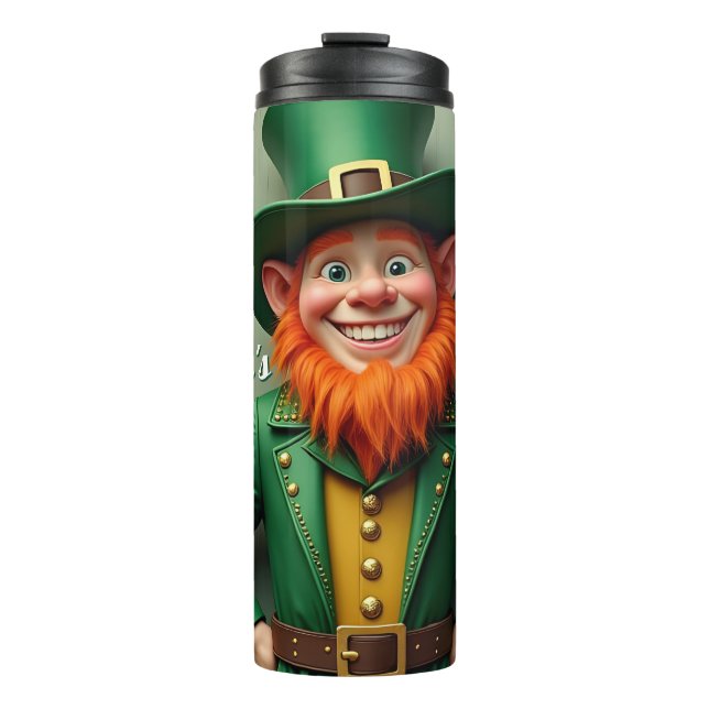 Bouteilles Isothermes Joyeux Saint Patrick's Day Leprechaun (Devant)