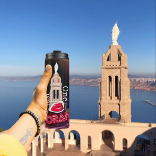 Bouteilles Isothermes Just one kiss from Oran,Black Neon Thermal Tumbler