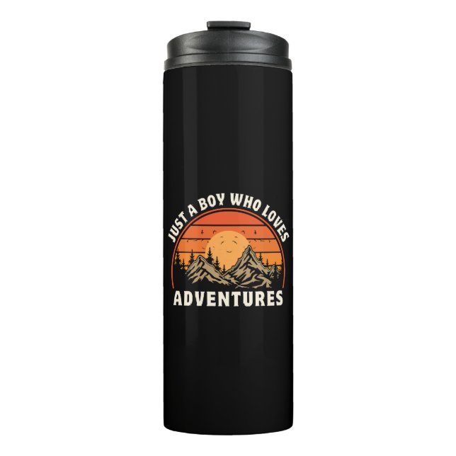 Bouteilles Isothermes juste un garçon qui aime les aventures (Devant)