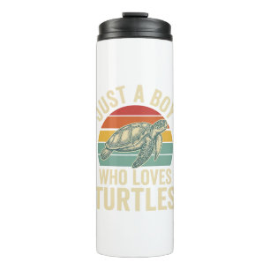 Bouteilles Isothermes Juste un garçon qui aime les tortues Vintage Turtl