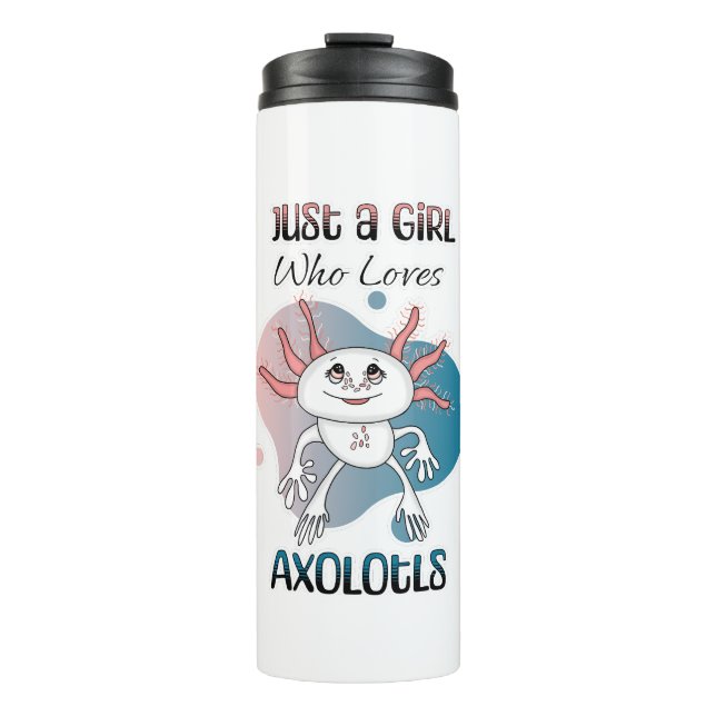 Bouteilles Isothermes Juste une fille qui aime Axolotls (Devant)