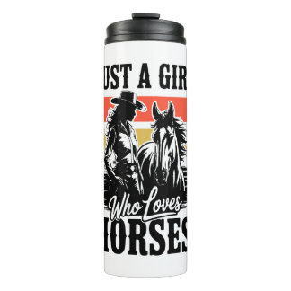 Bouteilles Isothermes Juste une fille qui aime les chevaux (3)