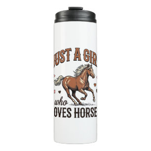 Bouteilles Isothermes Juste Une Fille Qui Aime Les Chevaux Chemise Vinta