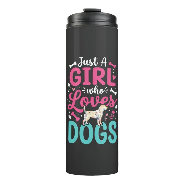 Bouteilles Isothermes Juste Une Fille Qui Aime Les Chiens (Devant)
