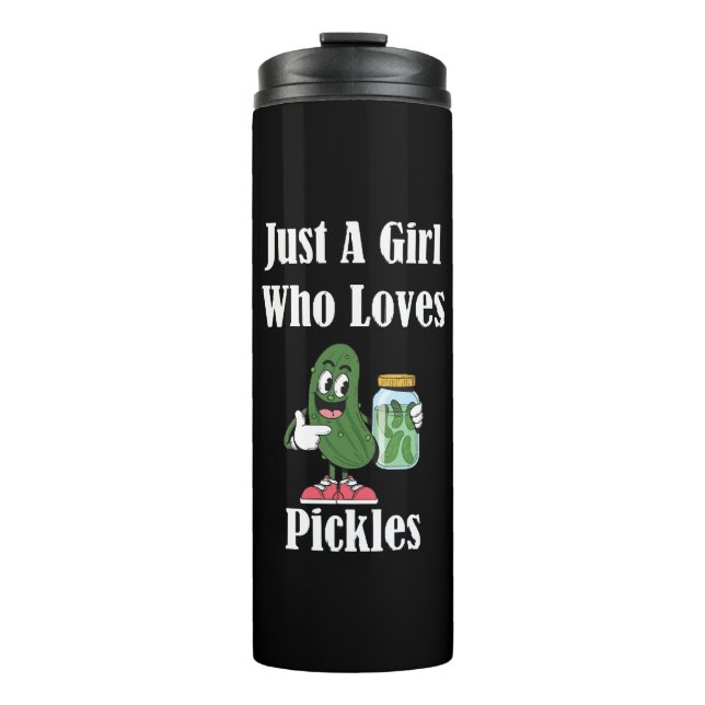 Bouteilles Isothermes Juste Une Fille Qui Aime Les Cornichons Pickle (Devant)