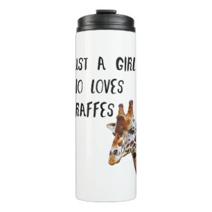 Bouteilles Isothermes Juste une fille qui aime les girafes, animal migno