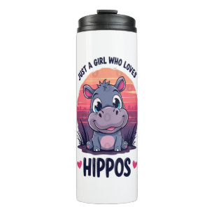 Bouteilles Isothermes Juste une fille qui aime les hippopotames - Bébé m