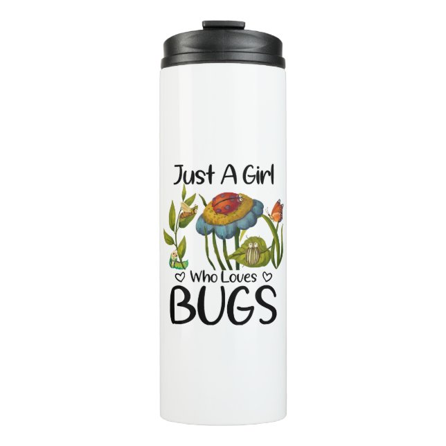 Bouteilles Isothermes Juste une fille qui aime les insectes (Devant)