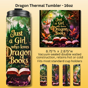 Bouteilles Isothermes Juste une fille qui aime les livres de dragon
