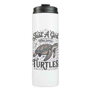 Bouteilles Isothermes Juste une fille qui aime les tortues modèle de t-s