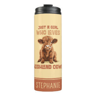 Bouteilles Isothermes Juste une fille qui aime les vaches Highland