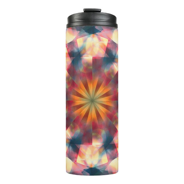 Bouteilles Isothermes Kaleidoscopique Prismatique Mandala (Devant)