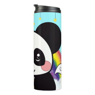 Bouteilles Isothermes Kawaii Boba Panda Ours Rondes De Dégivrage Édifié