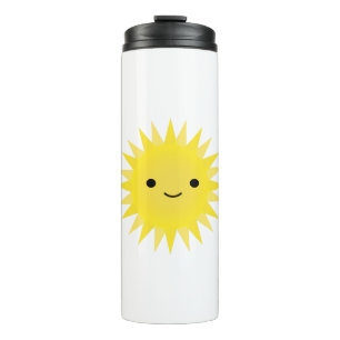 Bouteilles Isothermes Kawaii mignon Sun de sourire