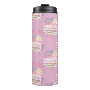 Bouteilles Isothermes Kawaii Rainbow Cake Motif - Pastel Purple