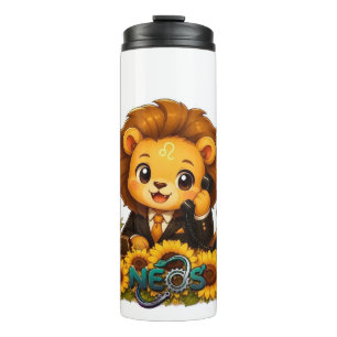 Bouteilles Isothermes Kawaii Zodiaque Neos Lion