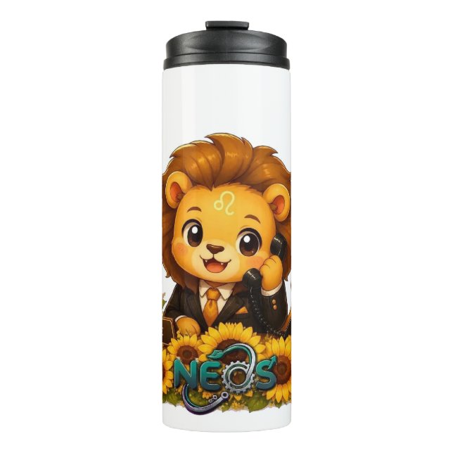 Bouteilles Isothermes Kawaii Zodiaque Neos Lion (Devant)