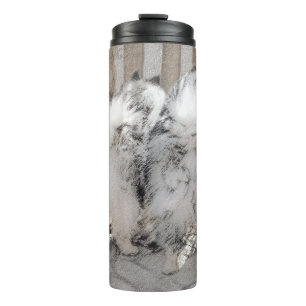 Bouteilles Isothermes Keeshonds at the Gate Painting - Original Dog Art