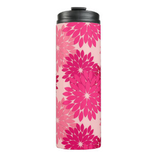 Bouteilles Isothermes Kimono floral moderne Impression, Coral rose