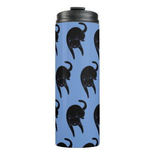 Bouteilles Isothermes Kitty Voices Black Cat Motif Blue