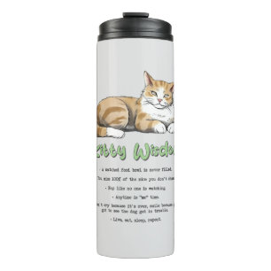 Bouteilles Isothermes Kitty Wisdom - Règles de chats amusantes avec un c