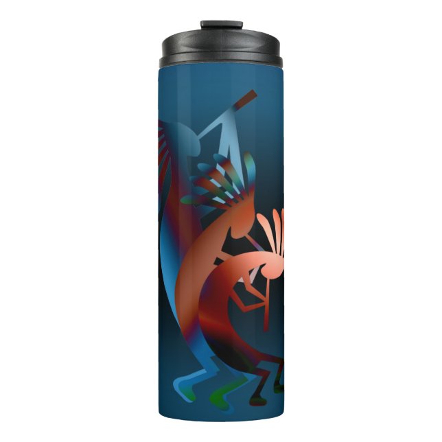 Bouteilles Isothermes Kokopelli Blues Musique Design Tumbler Thermique (Devant)