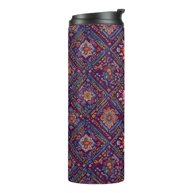 Bouteilles Isothermes Kurdish Mosaic Floral Pattern (Tourné sur la gauche)