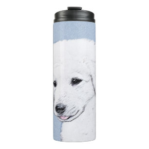 Bouteilles Isothermes Kuvasz Painting - Cute Original Dog Art