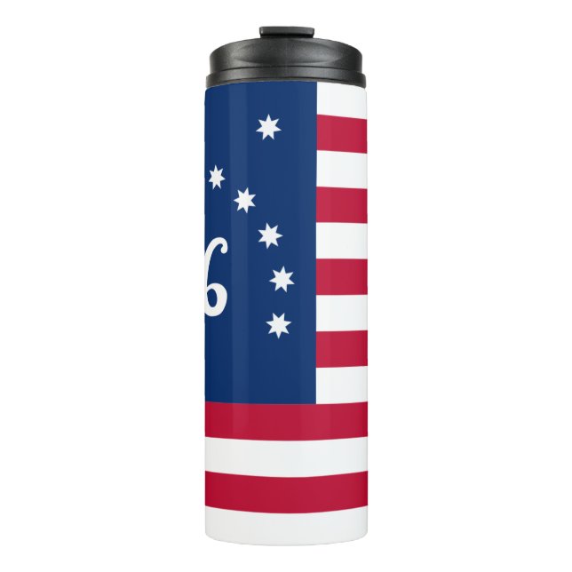 Bouteilles Isothermes La bannière de Bennington : le 76 drapeau de batai (Devant)