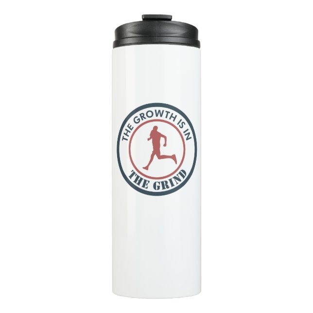 Bouteilles Isothermes La Croissance Est Sur Le Terrain (Devant)