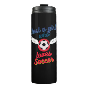 Bouteilles Isothermes La fille qui aime le football