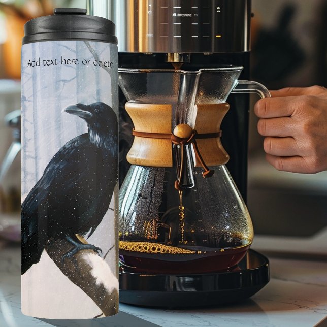 Bouteilles Isothermes La forêt de Raven d'hiver (Créateur téléchargé)