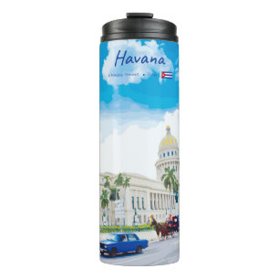 Bouteilles Isothermes La Havane, Cuba - Âme Classique Vintage