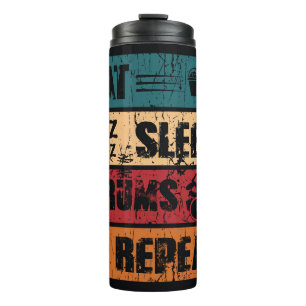 Bouteilles Isothermes La passion du tambour : illustration de design de