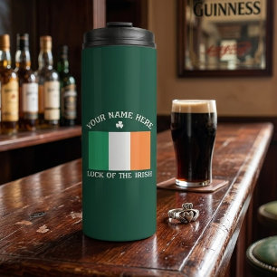 Bouteilles Isothermes La Saint-Patrick Drapeau de l'Irlande Nom personna