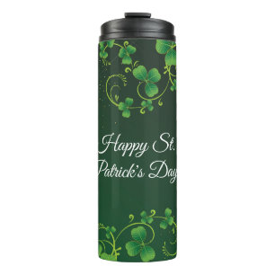 Bouteilles Isothermes La Saint-Patrick Verte Trèfle Vigne Fête Irlandais