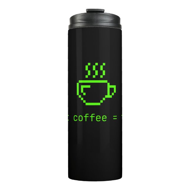 Bouteilles Isothermes La vie Code et Café est Bonne (Devant)