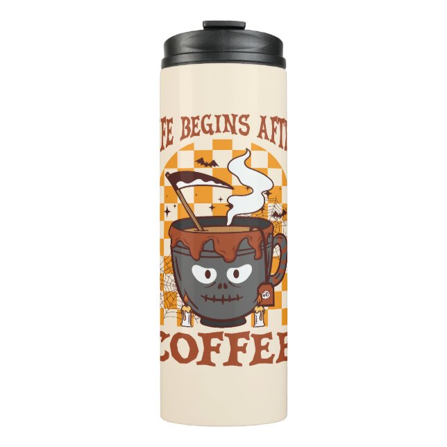Bouteilles Isothermes La vie commence après le café (Devant)