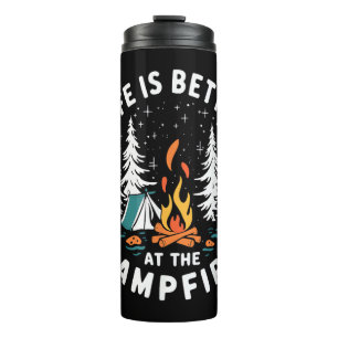Bouteilles Isothermes La vie est meilleure au feu de camp drôle de campi