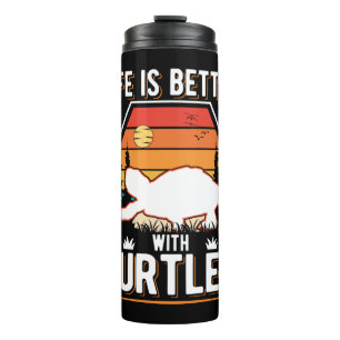 Bouteilles Isothermes La Vie Est Meilleure Avec Les Tortues Mini Tortue