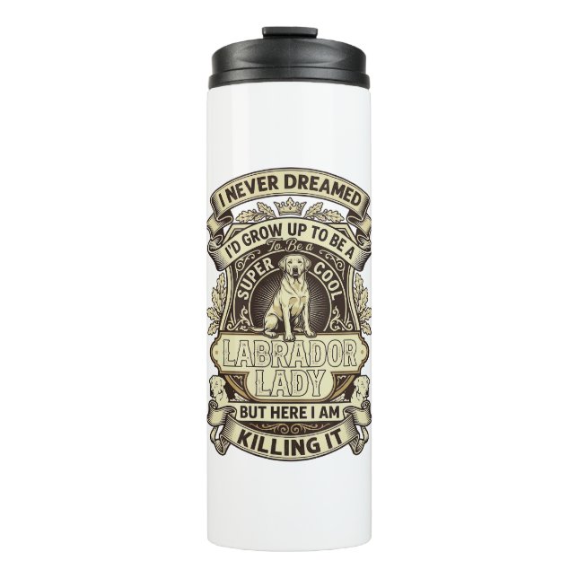 Bouteilles Isothermes Labrador Lady Dog Crown Shield_1 (Devant)