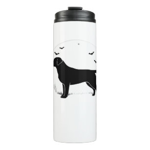 Bouteilles Isothermes Labrador Retriever Dog - Halloween Moon Silhouette