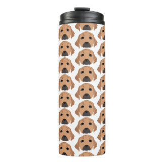 Bouteilles Isothermes Labradors Jaunes sur Tumbler