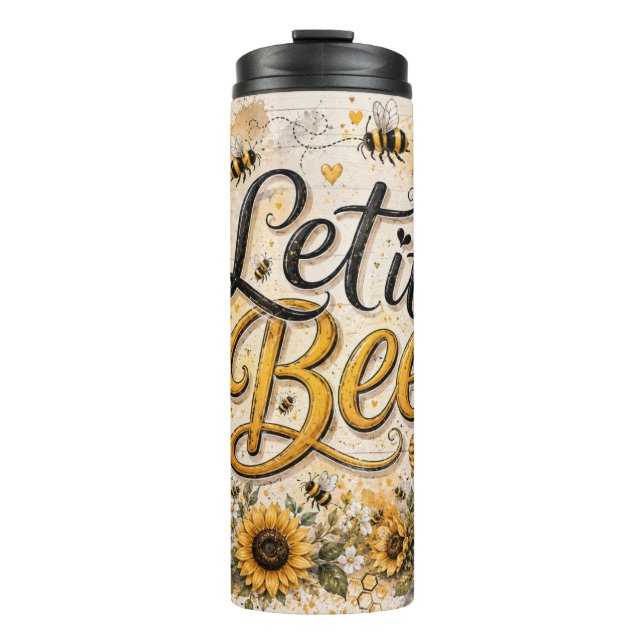 Bouteilles Isothermes Laissez les abeilles (Devant)