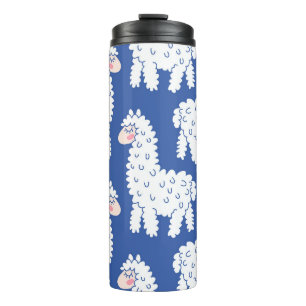 Bouteilles Isothermes Lama alpaca, motif vintage