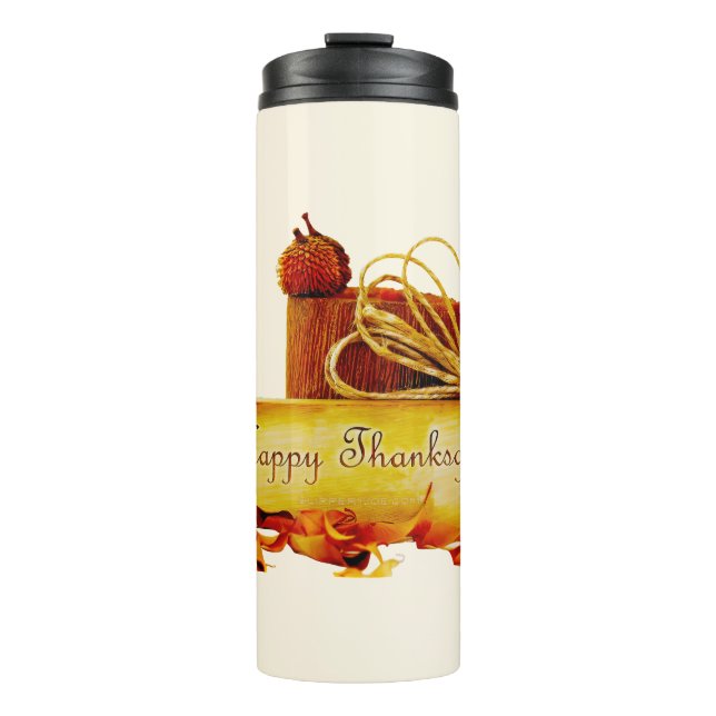 Bouteilles Isothermes l'ambiance chaleureuse et festive de Thanksgiving  (Devant)