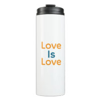 L'amour est amour orange bleu coloré fierté LGBTQ