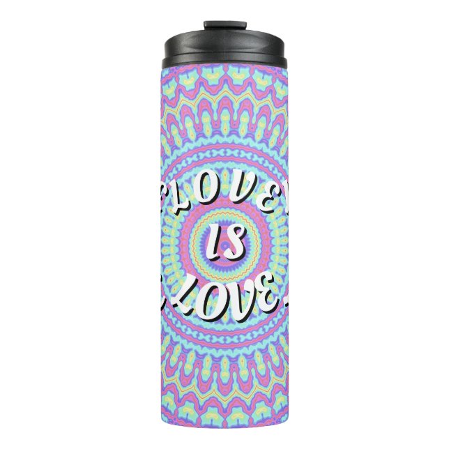 Bouteilles Isothermes L'amour est l'amour Fierté (Devant)